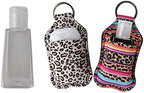 4 Piece Hand Sanitizer Bottle Holder Keyring Neoprene Keychain - Image 2