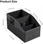 WHHMK Sturdy Leather Car Storage Support Up to 33 LB, Carbon Fiber Texture - Image 2