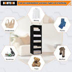 Hanging Closet Organizer 5-Shelf, Oxford Fabric Wardrobe Storage - Image 7