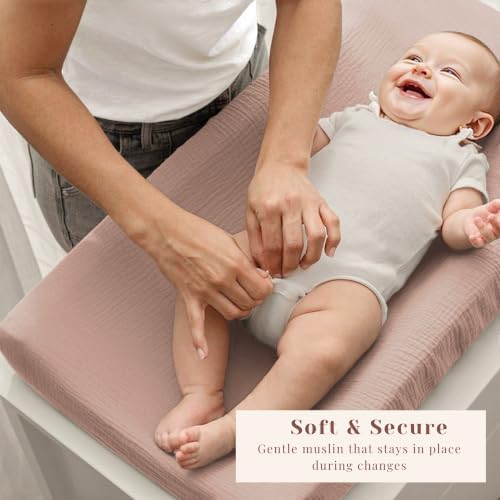 3 Pack Muslin Changing Pad Covers - Image 2
