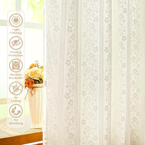 ASPMIZ Linen Curtains for Bedroom, Double Layered Boho Curtain for Living Room - Image 4