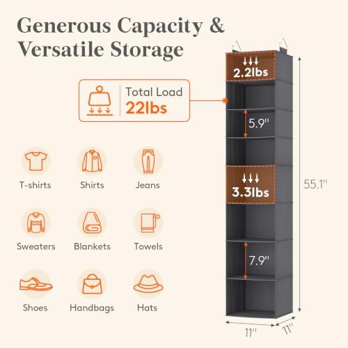 Lifewit Hanging Closet Organizer and Storage - Image 3