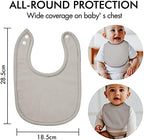 10 Pack Cotton Snap Bibs for Baby Boy Girl, Super Soft Drool Bibs for Teething - Image 6