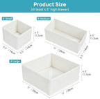 Vtopmart 18 Pack Baby Clothes Organizer, Fabric Drawer Drawer Bins - Image 2