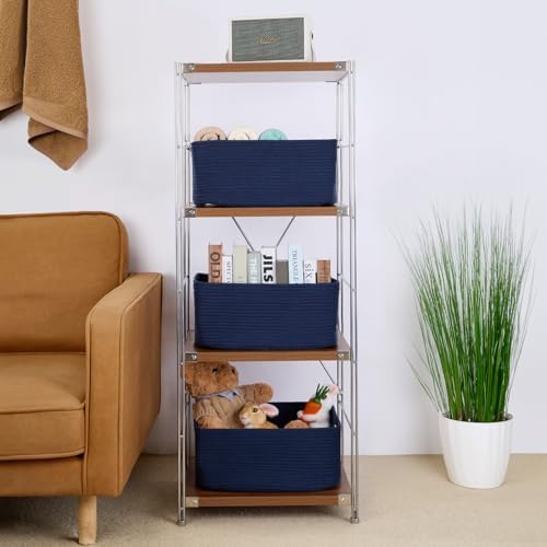 MiniArk Large Storage Baskets for Organizing, Baby Nursery, Toy Bins Box - Image 4