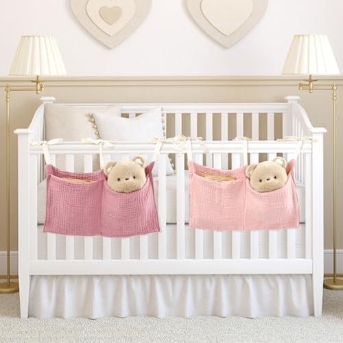 Cinaci 2pcs Cotton Pram Stroller Caddy Baby Crib Hanging Organizers Storage - Image 5