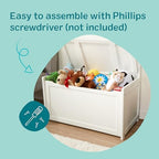 Melissa & Doug Toy Chest, Wooden Toy Storage Box - Image 4