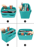 LEXSION Felt Purse Organizer Insert, Tote Bag Shaper Dividers - Image 4
