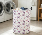 ESSME Butterfly Laundry Basket, Hamper Collapsible Canvas Waterproof Storage Bin - Image 4