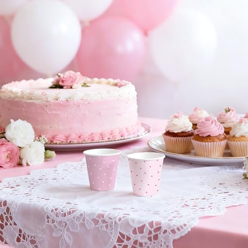 WRAPAHOLIC 3oz Pink Dot Bathroom Cups - Image 6
