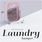 Handy Laundry Mesh Pop Up Hamper Foldable Collapsible Basket - Image 2