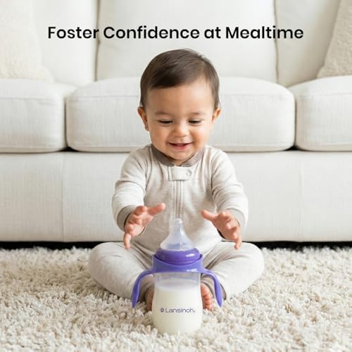 CHUBBIEE Baby Bottle Handles for Lansinoh 5oz & 8oz Bottles, Ergonomic Non-Slip - Image 7