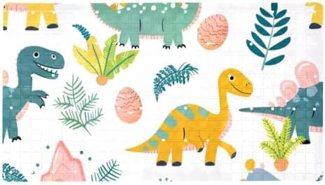 Shower Mat Non Slip, Cartoon Dinosaurs Anti Slip Bath Mat by Anna+Cowper