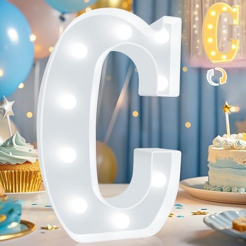 Pooqla LED Marquee Letter Lights, Warm White and Cool White Decorative Lighted by Pooqla