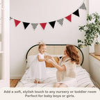 Boys Room Checkered Flag Banner 5.5Ft, Cars Room Decor - Image 2