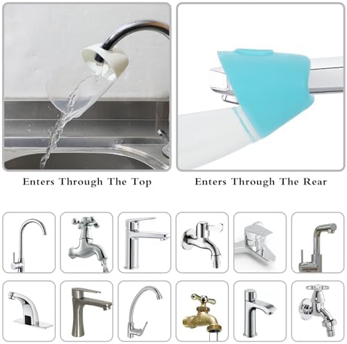 Gjinxi Bathtub Extender 2 Pack Silicone Faucet Extender - Image 7
