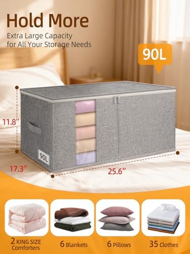 90L Rigid-Structured King Size Comforter Storage Bags - Image 2