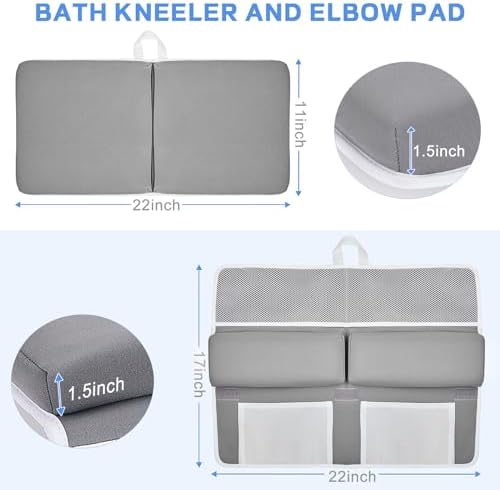 Baby Bath Kneeler and Elbow Rest Pad Set, Bathtub Kneeling Pad, Baby Accessories - Image 3