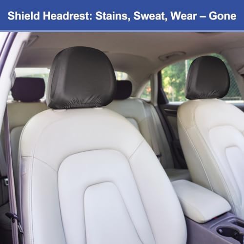 ALLANSING Lycra Car Headrest Covers 4-Pack - Image 2