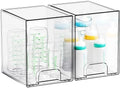 Yieach 7.5" High Stackable Storage Bins, 2 Pack Bottle Station and Baby Bottle by Yieach
