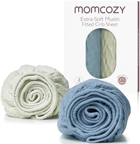 Momcozy Mini Crib Sheets 38"x26", Pack and Play Sheet by Momcozy