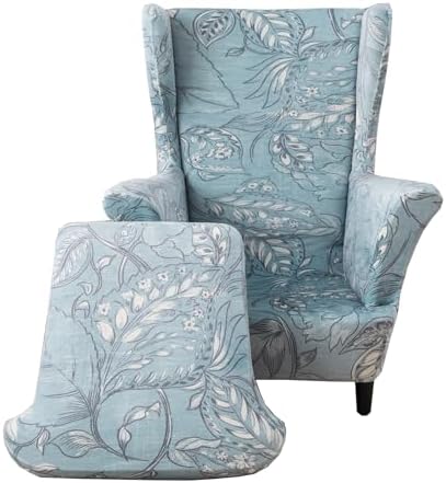 CRFATOP Wingback Chair Covers Stretch Armchair Slipcovers by CRFATOP