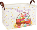 Easter Basket for Kid Large Empty Baby Rectangular Cute Easter Gift Storage by ASKETAM