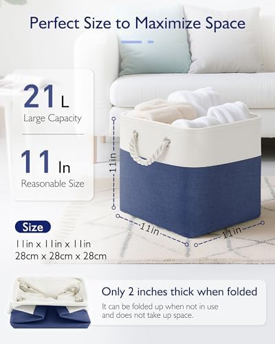 Patvingot 11-Inch Fabric Cube Storage Bins - Image 2