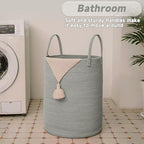JMvicyroam 100L Cotton Rope Laundry Basket Hamper - Image 5
