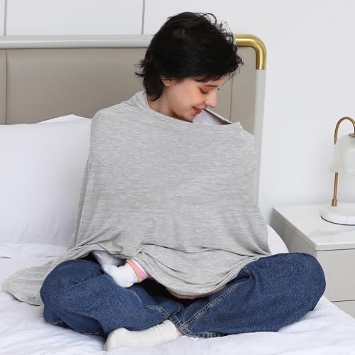 Seejoy Nursing Cover for Breastfeeding, 360°Full Coverage Nursing Poncho - Image 6