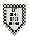 KYTWSFWS Race Car Boys Room Wall Art Pennant Flag, Kids Playroom Wall Decor by Unknown