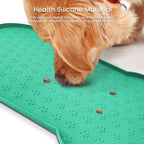 PWTAA Dog Food Mat Anti-Slip Silicone Dog Bowl Mat Thicker Pet Placemat - Image 5
