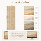 Neutral Tan Tree of Life 2x6 Runner Rug - Image 2