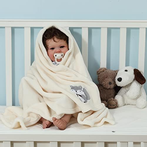 CREVENT 2Pcs 30''X40'' Cute Cozy Fluffy Warm Baby Blankets - Image 5