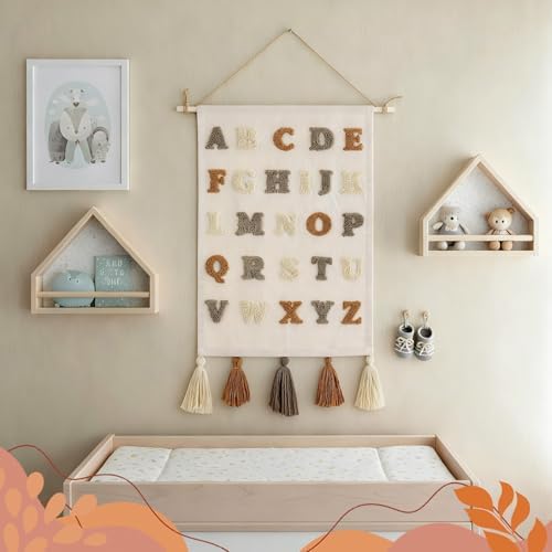 BrightRow Embroidery Alphabet Poster Hanger Frame Abc Posters - Image 4