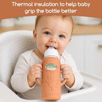 4 Pack Silicone Sleeves for Dr. Brown's Glass Baby Bottles, Anti Breakage Baby - Image 4