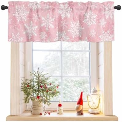 Vandarllin Christmas Kitchen Curtains Valances by VandarllinHomeKitchenDecor
