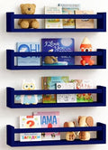 Forbena Navy Blue Floating Nursery Book Shelves by Forbena