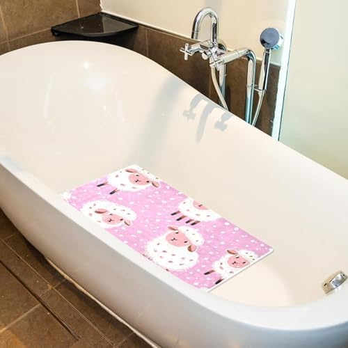 Non Slip Bathtub and Shower Mat 26.8x15.1 inch, Bath Mat - Image 5