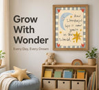 Framed How Wonderful Life Is Nursery Wall Art Cute Moon and Star Wall Decor - Image 6