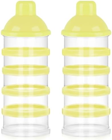 Accmor Formula Dispenser On The Go, 5 Compartments Stackable Formula Container by Accmor