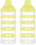 Accmor Formula Dispenser On The Go, 5 Compartments Stackable Formula Container by Accmor