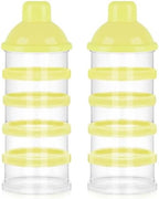 Accmor Formula Dispenser On The Go, 5 Compartments Stackable Formula Container by Accmor