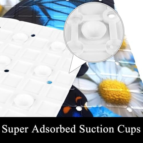 Non Slip Shower Mat Bathtub Mat 15.1x26.8 Inch, Quick Dry Bath Mat - Image 3
