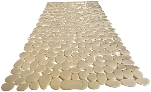 “Pebbles” Non-Slip Bathtub/Shower Mat 27.5”x14” Rectangular, Machine-Washable by TikeSmart