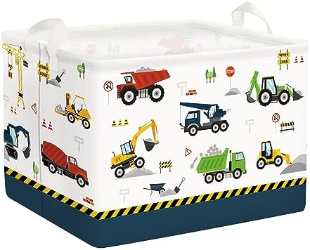 Clastyle Cartoon Construction Truck Shelf Basket Nursery Boy Room Car Decor by Clastyle