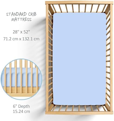 Butterblu Frankie Fitted Crib Sheet 100% Organic Cotton - Image 5