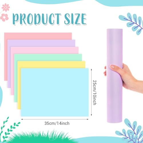 Fullhawl 120 Pcs Pastel Paper Placemats, Disposable Rectangular Table Setting - Image 2
