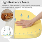 Shinnwa Dining Chair Cushions Set of 6, High-Resilience Foam Windsor Seat Pads - Image 2