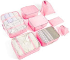 LANSKLBD 6/8 Set Packing Cubes for Suitcases Travel Luggage Packing Organizers by LANSKLBD